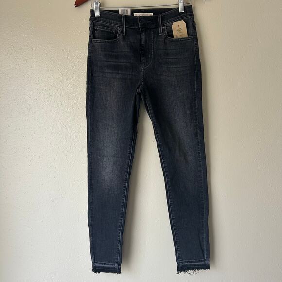 Levi’s Washed Black 720 High Rise Skinny Cropped Jeans Size 4/27 - Picture 2 of 10
